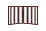 Vidaxl Dog Gate Foldable 2 Panels Brown 160 Cm Poplar Wood Vidaxl Dog Gate Foldable 2 Panels Brown 160 Cm Poplar Wood