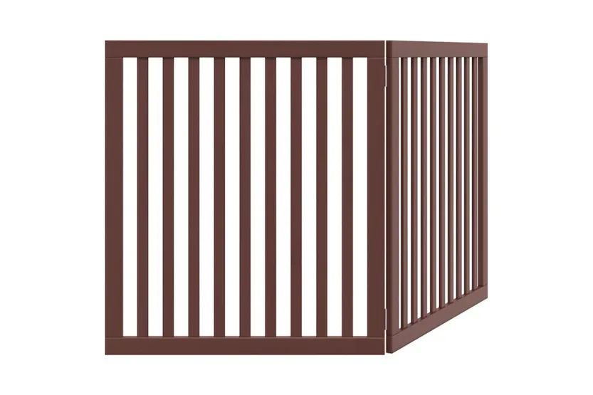 Vidaxl Dog Gate Foldable 2 Panels Brown 160 Cm Poplar Wood Vidaxl Dog Gate Foldable 2 Panels Brown 160 Cm Poplar Wood