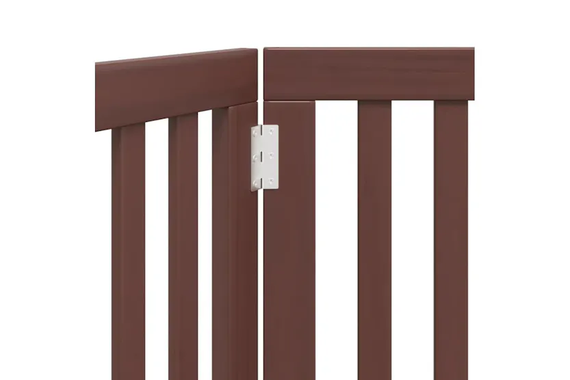 Vidaxl Dog Gate Foldable 2 Panels Brown 160 Cm Poplar Wood Vidaxl Dog Gate Foldable 2 Panels Brown 160 Cm Poplar Wood