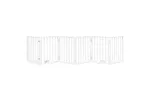 Vidaxl Dog Gate With Door Foldable 6 Panels White 300 Cm Poplar Wood Vidaxl Dog Gate With Door Foldable 6 Panels White 300 Cm Poplar Wood