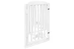 Vidaxl Dog Gate With Door Foldable 6 Panels White 300 Cm Poplar Wood Vidaxl Dog Gate With Door Foldable 6 Panels White 300 Cm Poplar Wood