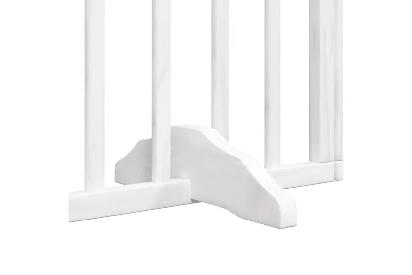 Vidaxl Dog Gate With Door Foldable 6 Panels White 300 Cm Poplar Wood Vidaxl Dog Gate With Door Foldable 6 Panels White 300 Cm Poplar Wood