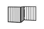 Vidaxl Dog Gate Foldable 3 Panels Black 150 Cm Poplar Wood Vidaxl Dog Gate Foldable 3 Panels Black 150 Cm Poplar Wood