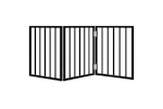 Vidaxl Dog Gate Foldable 3 Panels Black 150 Cm Poplar Wood Vidaxl Dog Gate Foldable 3 Panels Black 150 Cm Poplar Wood