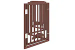 Vidaxl Dog Gate With Door Foldable 6 Panels Brown 300 Cm Poplar Wood Vidaxl Dog Gate With Door Foldable 6 Panels Brown 300 Cm Poplar Wood