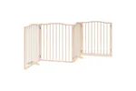 Vidaxl Dog Gate With Door Foldable 4 Panels 320 Cm Poplar Wood Vidaxl Dog Gate With Door Foldable 4 Panels 320 Cm Poplar Wood