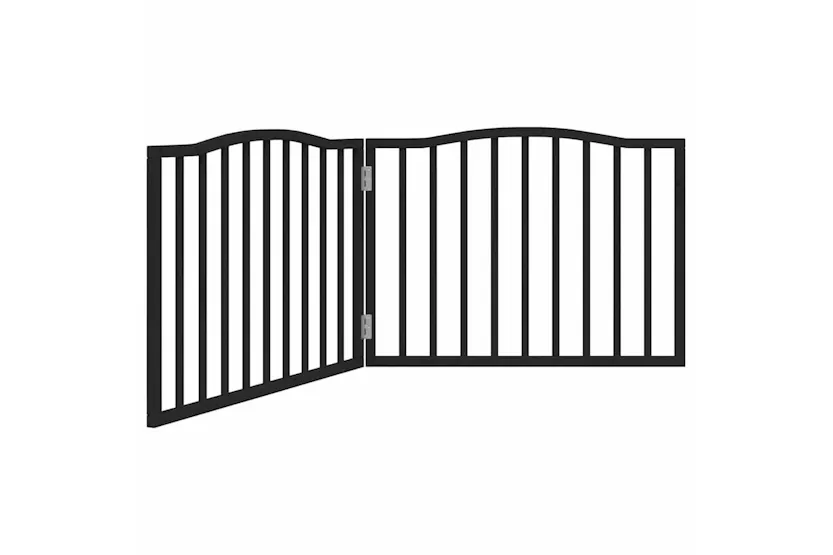 Vidaxl Dog Gate Foldable 2 Panels Black 160 Cm Poplar Wood Vidaxl Dog Gate Foldable 2 Panels Black 160 Cm Poplar Wood