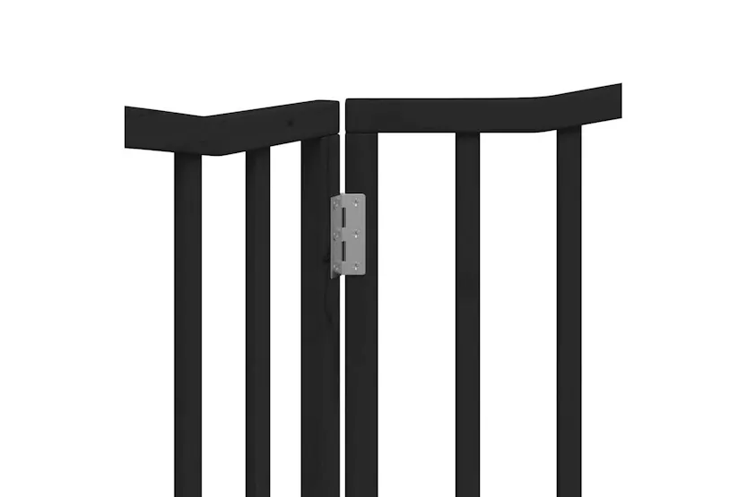 Vidaxl Dog Gate Foldable 2 Panels Black 160 Cm Poplar Wood Vidaxl Dog Gate Foldable 2 Panels Black 160 Cm Poplar Wood