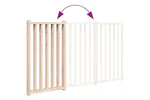Vidaxl Dog Gate Foldable 3 Panels 150 Cm Solid Wood Fir Vidaxl Dog Gate Foldable 3 Panels 150 Cm Solid Wood Fir