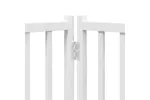 Vidaxl Dog Gate With Door Foldable 6 Panels White 300 Cm Solid Wood Fir Vidaxl Dog Gate With Door Foldable 6 Panels White 300 Cm Solid Wood Fir