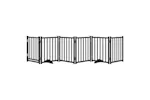 Vidaxl Dog Gate With Door Foldable 6 Panels Black 300 Cm Solid Wood Fir Vidaxl Dog Gate With Door Foldable 6 Panels Black 300 Cm Solid Wood Fir