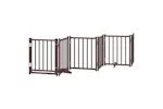 Vidaxl Dog Gate With Door Foldable 6 Panels Brown Oak 300 Cm Solid Wood Fir Vidaxl Dog Gate With Door Foldable 6 Panels Brown Oak 300 Cm Solid Wood Fir