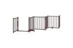 Vidaxl Dog Gate With Door Foldable 6 Panels Brown Oak 300 Cm Solid Wood Fir Vidaxl Dog Gate With Door Foldable 6 Panels Brown Oak 300 Cm Solid Wood Fir