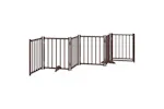 Vidaxl Dog Gate With Door Foldable 6 Panels Brown Oak 300 Cm Solid Wood Fir Vidaxl Dog Gate With Door Foldable 6 Panels Brown Oak 300 Cm Solid Wood Fir