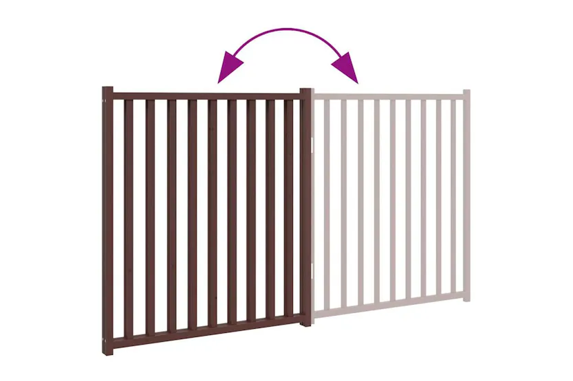 Vidaxl Dog Gate Foldable 2 Panels Brown Oak 160 Cm Solid Wood Fir Vidaxl Dog Gate Foldable 2 Panels Brown Oak 160 Cm Solid Wood Fir