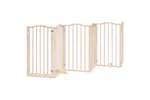 Vidaxl Dog Gate With Door Foldable 9 Panels 450 Cm Poplar Wood Vidaxl Dog Gate With Door Foldable 9 Panels 450 Cm Poplar Wood