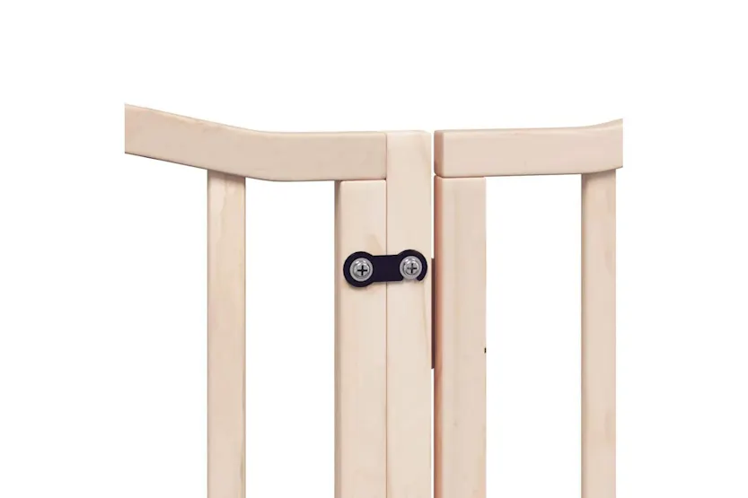 Vidaxl Dog Gate With Door Foldable 9 Panels 450 Cm Poplar Wood Vidaxl Dog Gate With Door Foldable 9 Panels 450 Cm Poplar Wood
