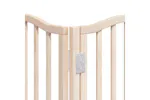 Vidaxl Dog Gate With Door Foldable 9 Panels 450 Cm Poplar Wood Vidaxl Dog Gate With Door Foldable 9 Panels 450 Cm Poplar Wood