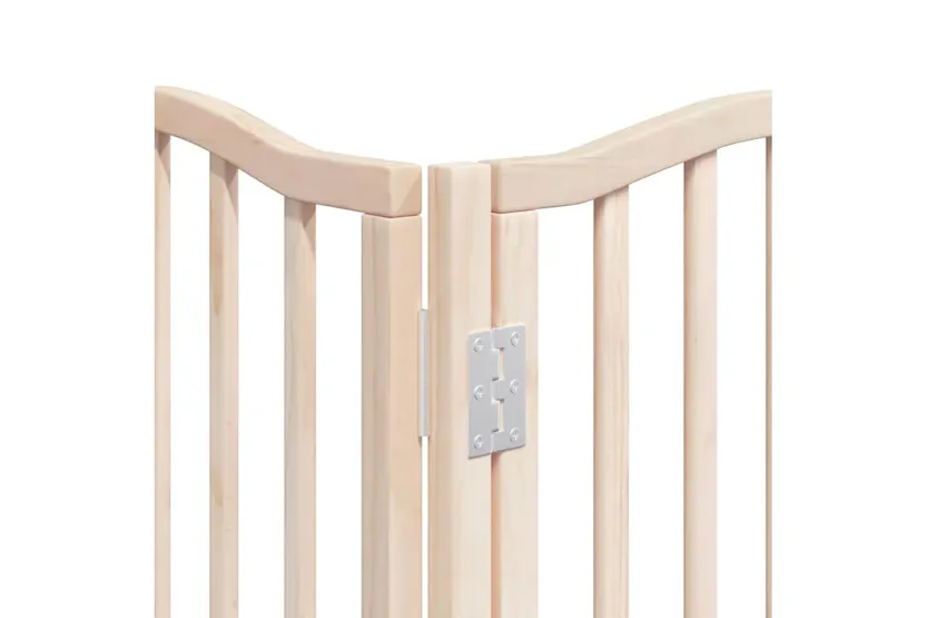 Vidaxl Dog Gate With Door Foldable 9 Panels 450 Cm Poplar Wood Vidaxl Dog Gate With Door Foldable 9 Panels 450 Cm Poplar Wood