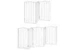Vidaxl Dog Gate With Door Foldable 12 Panels White 600 Cm Poplar Wood Vidaxl Dog Gate With Door Foldable 12 Panels White 600 Cm Poplar Wood