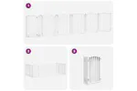 Vidaxl Dog Gate With Door Foldable 12 Panels White 600 Cm Poplar Wood Vidaxl Dog Gate With Door Foldable 12 Panels White 600 Cm Poplar Wood