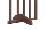 Vidaxl Dog Gate With Door Foldable 15 Panels Brown 750 Cm Poplar Wood Vidaxl Dog Gate With Door Foldable 15 Panels Brown 750 Cm Poplar Wood