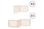 Vidaxl Dog Gate With Door Foldable 8 Panels 640 Cm Poplar Wood Vidaxl Dog Gate With Door Foldable 8 Panels 640 Cm Poplar Wood