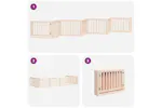 Vidaxl Dog Gate With Door Foldable 8 Panels 640 Cm Poplar Wood Vidaxl Dog Gate With Door Foldable 8 Panels 640 Cm Poplar Wood