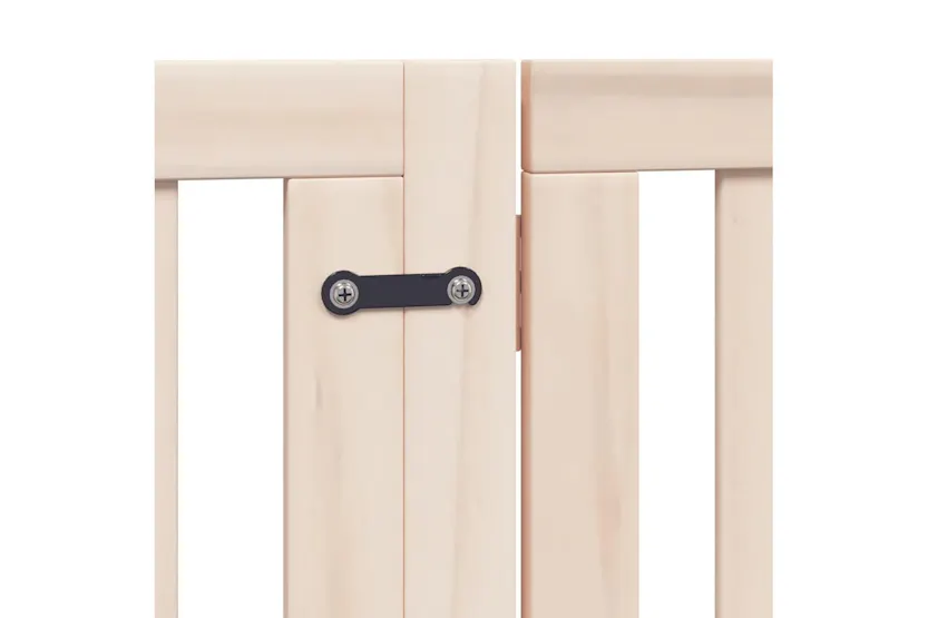Vidaxl Dog Gate With Door Foldable 8 Panels 640 Cm Poplar Wood Vidaxl Dog Gate With Door Foldable 8 Panels 640 Cm Poplar Wood