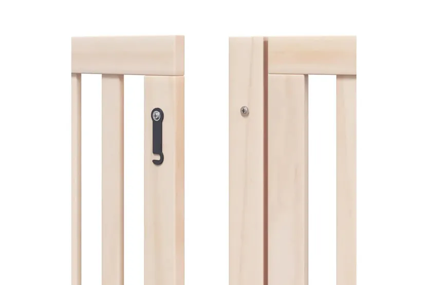 Vidaxl Dog Gate With Door Foldable 8 Panels 640 Cm Poplar Wood Vidaxl Dog Gate With Door Foldable 8 Panels 640 Cm Poplar Wood