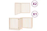 Vidaxl Dog Gate With Door Foldable 8 Panels 640 Cm Poplar Wood Vidaxl Dog Gate With Door Foldable 8 Panels 640 Cm Poplar Wood