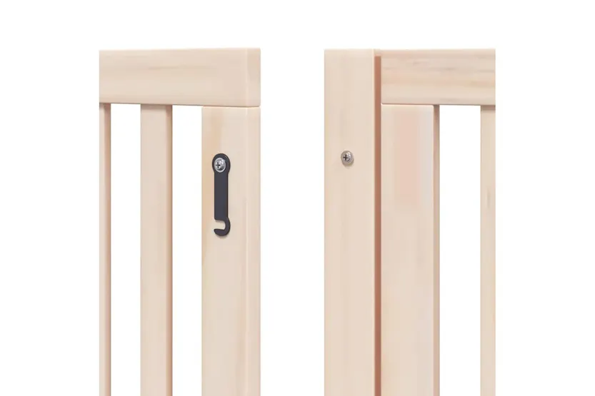 Vidaxl Dog Gate With Door Foldable 8 Panels 640 Cm Poplar Wood Vidaxl Dog Gate With Door Foldable 8 Panels 640 Cm Poplar Wood