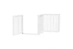 Vidaxl Dog Gate With Door Foldable 10 Panels White 800 Cm Poplar Wood Vidaxl Dog Gate With Door Foldable 10 Panels White 800 Cm Poplar Wood