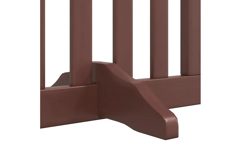 Vidaxl Dog Gate With Door Foldable 10 Panels Brown 800 Cm Poplar Wood Vidaxl Dog Gate With Door Foldable 10 Panels Brown 800 Cm Poplar Wood