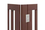 Vidaxl Dog Gate With Door Foldable 10 Panels Brown 800 Cm Poplar Wood Vidaxl Dog Gate With Door Foldable 10 Panels Brown 800 Cm Poplar Wood