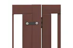 Vidaxl Dog Gate With Door Foldable 6 Panels Brown 480 Cm Poplar Wood Vidaxl Dog Gate With Door Foldable 6 Panels Brown 480 Cm Poplar Wood