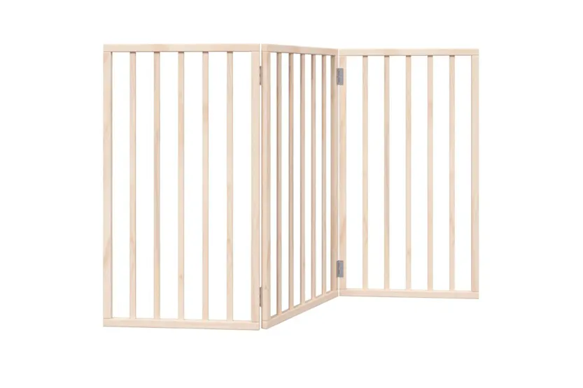 Vidaxl Dog Gate Foldable 3 Panels 150 Cm Poplar Wood Vidaxl Dog Gate Foldable 3 Panels 150 Cm Poplar Wood