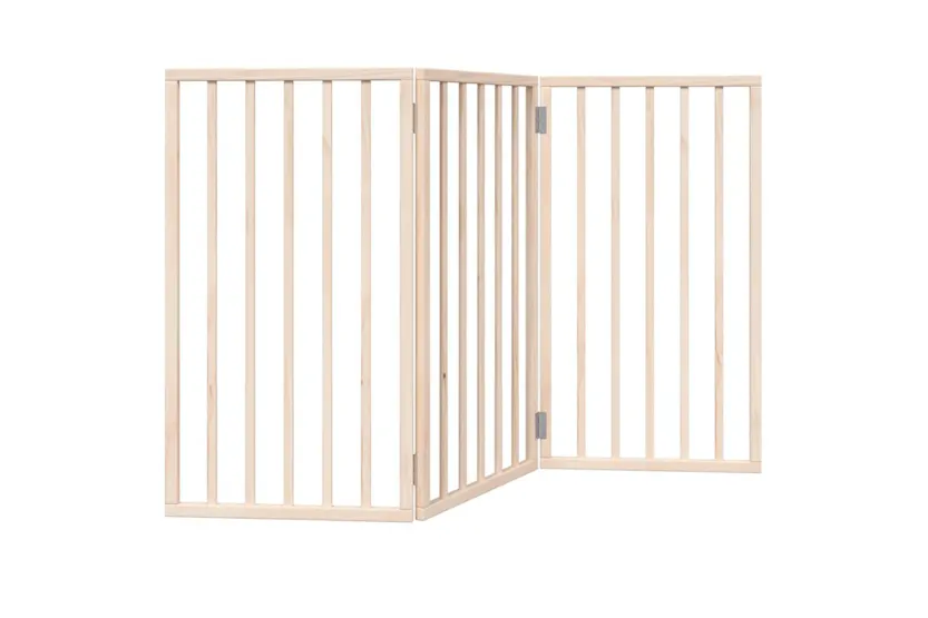 Vidaxl Dog Gate Foldable 3 Panels 150 Cm Poplar Wood Vidaxl Dog Gate Foldable 3 Panels 150 Cm Poplar Wood