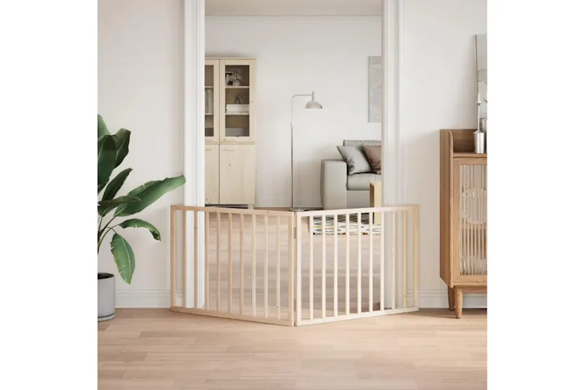 Vidaxl Dog Gate Foldable 2 Panels 160 Cm Poplar Wood Vidaxl Dog Gate Foldable 2 Panels 160 Cm Poplar Wood