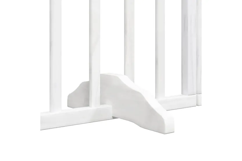 Vidaxl Dog Gate With Door Foldable 6 Panels White 300 Cm Poplar Wood Vidaxl Dog Gate With Door Foldable 6 Panels White 300 Cm Poplar Wood