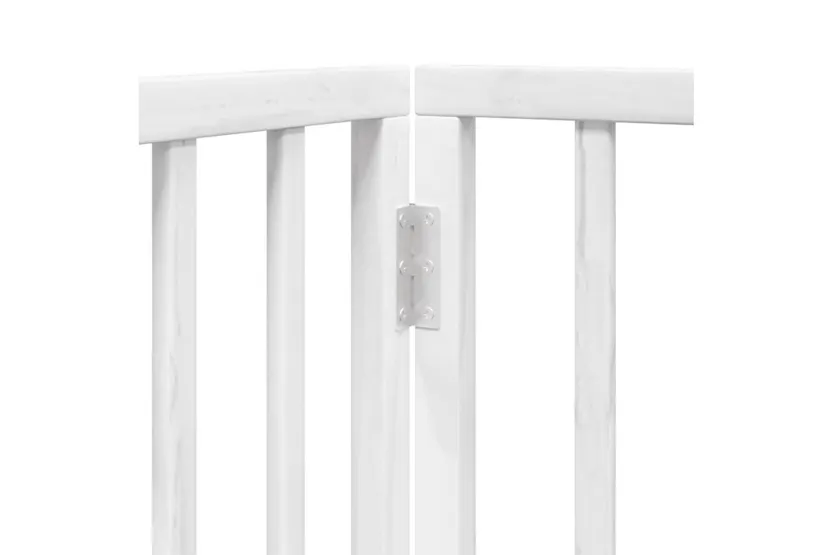 Vidaxl Dog Gate With Door Foldable 6 Panels White 300 Cm Poplar Wood Vidaxl Dog Gate With Door Foldable 6 Panels White 300 Cm Poplar Wood