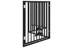 Vidaxl Dog Gate With Door Foldable 4 Panels Black 320 Cm Poplar Wood Vidaxl Dog Gate With Door Foldable 4 Panels Black 320 Cm Poplar Wood