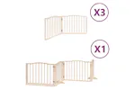 Vidaxl Dog Gate With Door Foldable 10 Panels 800 Cm Poplar Wood Vidaxl Dog Gate With Door Foldable 10 Panels 800 Cm Poplar Wood