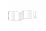 Vidaxl Dog Gate With Door Foldable 8 Panels White 640 Cm Poplar Wood Vidaxl Dog Gate With Door Foldable 8 Panels White 640 Cm Poplar Wood