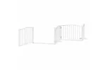 Vidaxl Dog Gate With Door Foldable 8 Panels White 640 Cm Poplar Wood Vidaxl Dog Gate With Door Foldable 8 Panels White 640 Cm Poplar Wood