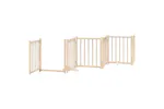 Vidaxl Dog Gate With Door Foldable 12 Panels 600 Cm Poplar Wood Vidaxl Dog Gate With Door Foldable 12 Panels 600 Cm Poplar Wood