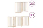 Vidaxl Dog Gate With Door Foldable 15 Panels 750 Cm Poplar Wood Vidaxl Dog Gate With Door Foldable 15 Panels 750 Cm Poplar Wood