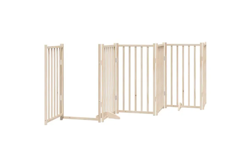 Vidaxl Dog Gate With Door Foldable 15 Panels 750 Cm Poplar Wood Vidaxl Dog Gate With Door Foldable 15 Panels 750 Cm Poplar Wood