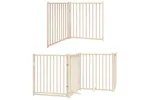 Vidaxl Dog Gate With Door Foldable 12 Panels 960 Cm Poplar Wood Vidaxl Dog Gate With Door Foldable 12 Panels 960 Cm Poplar Wood