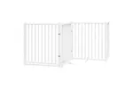 Vidaxl Dog Gate With Door Foldable 10 Panels White 800 Cm Poplar Wood Vidaxl Dog Gate With Door Foldable 10 Panels White 800 Cm Poplar Wood